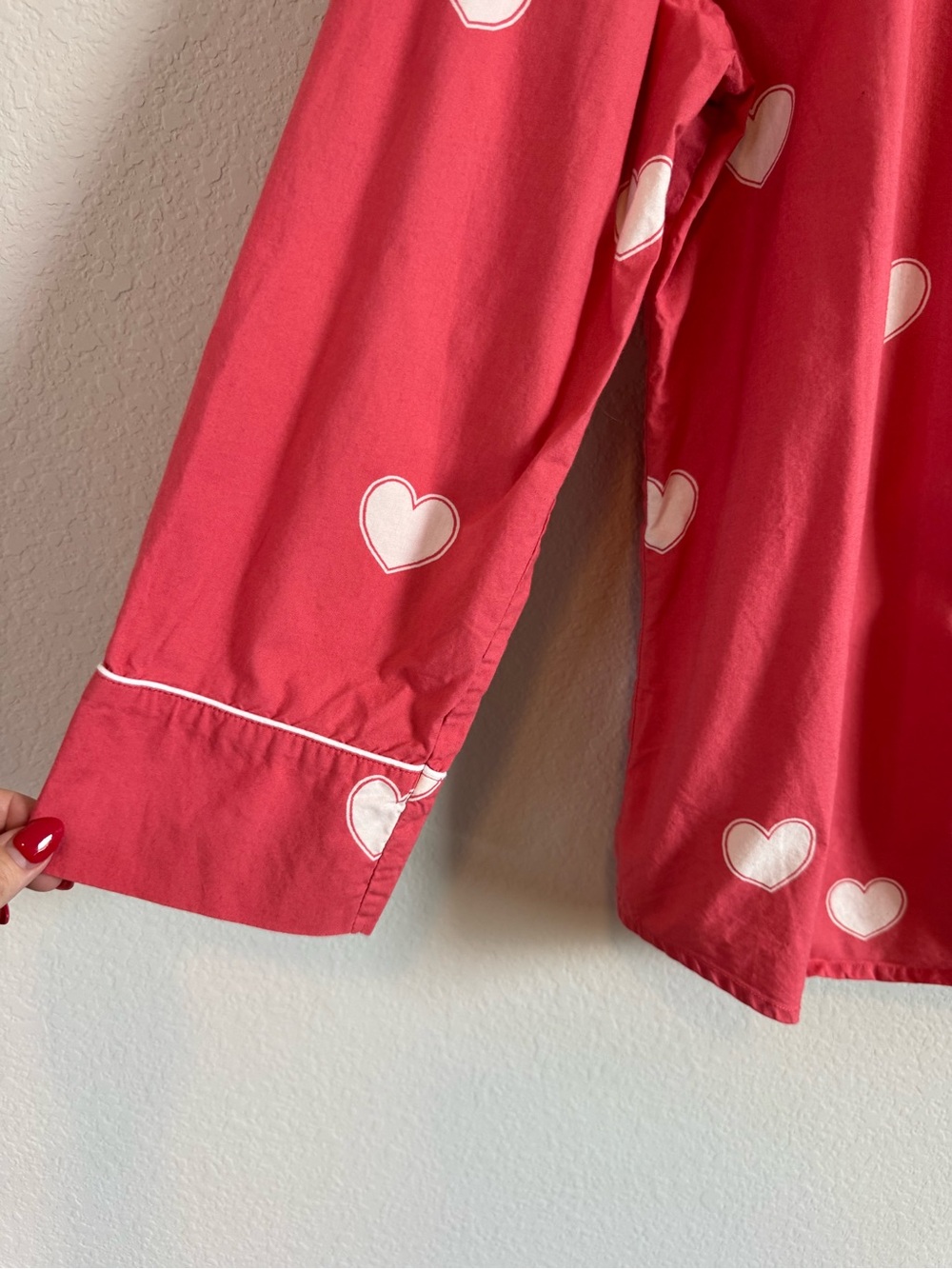 Printfresh Queen of Hearts Print Long Sleeve Top & Shorts Pajama Set Size XL - Picture 3 of 16